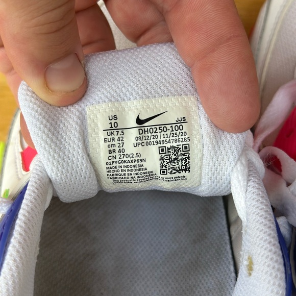 Nike‎ Air Max White Green Pink Sneakers - Picture 4 of 9